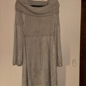 Khaki CK Knit Sweater Dress
